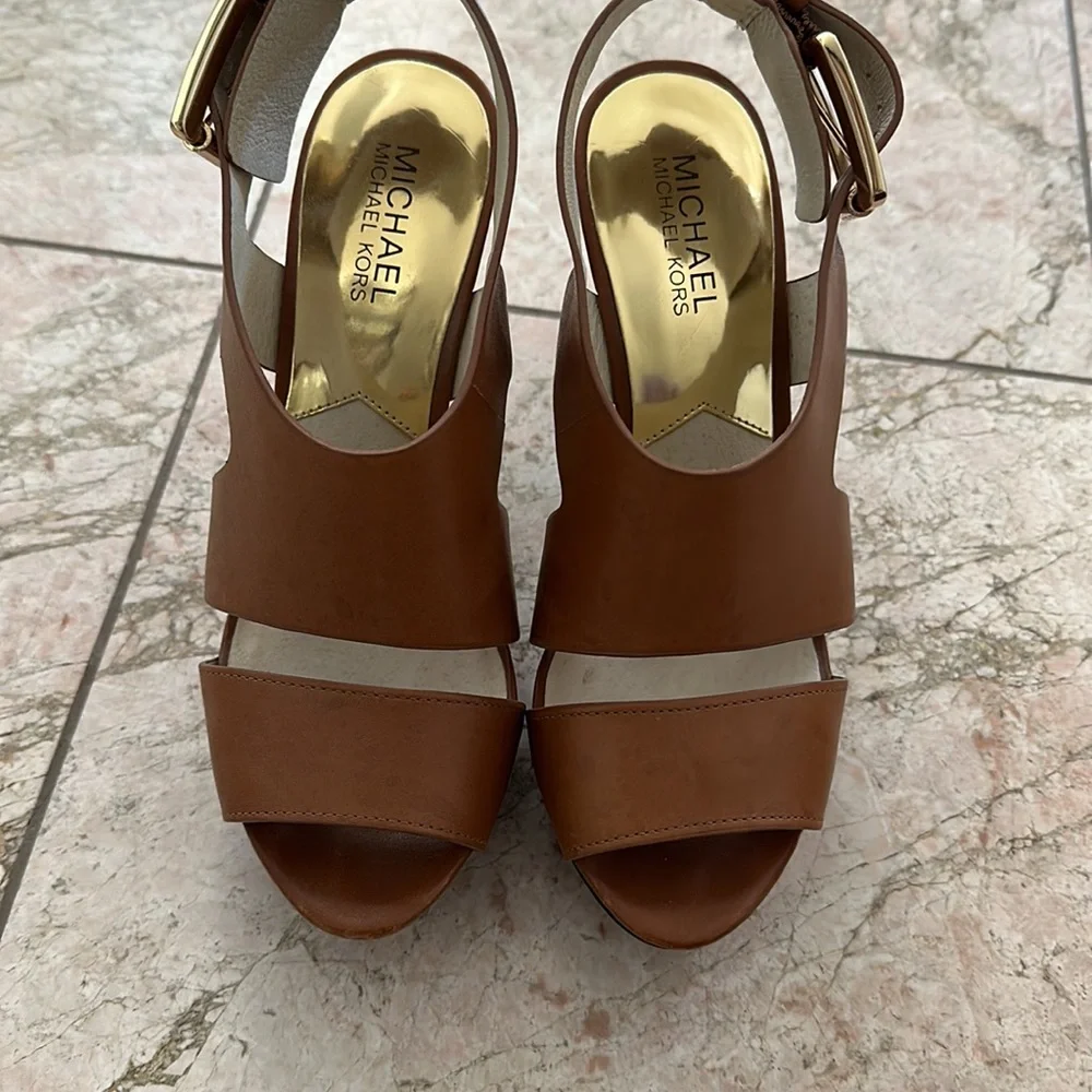 Michael Michael kors leather sandal heels - Picture 2 of 2